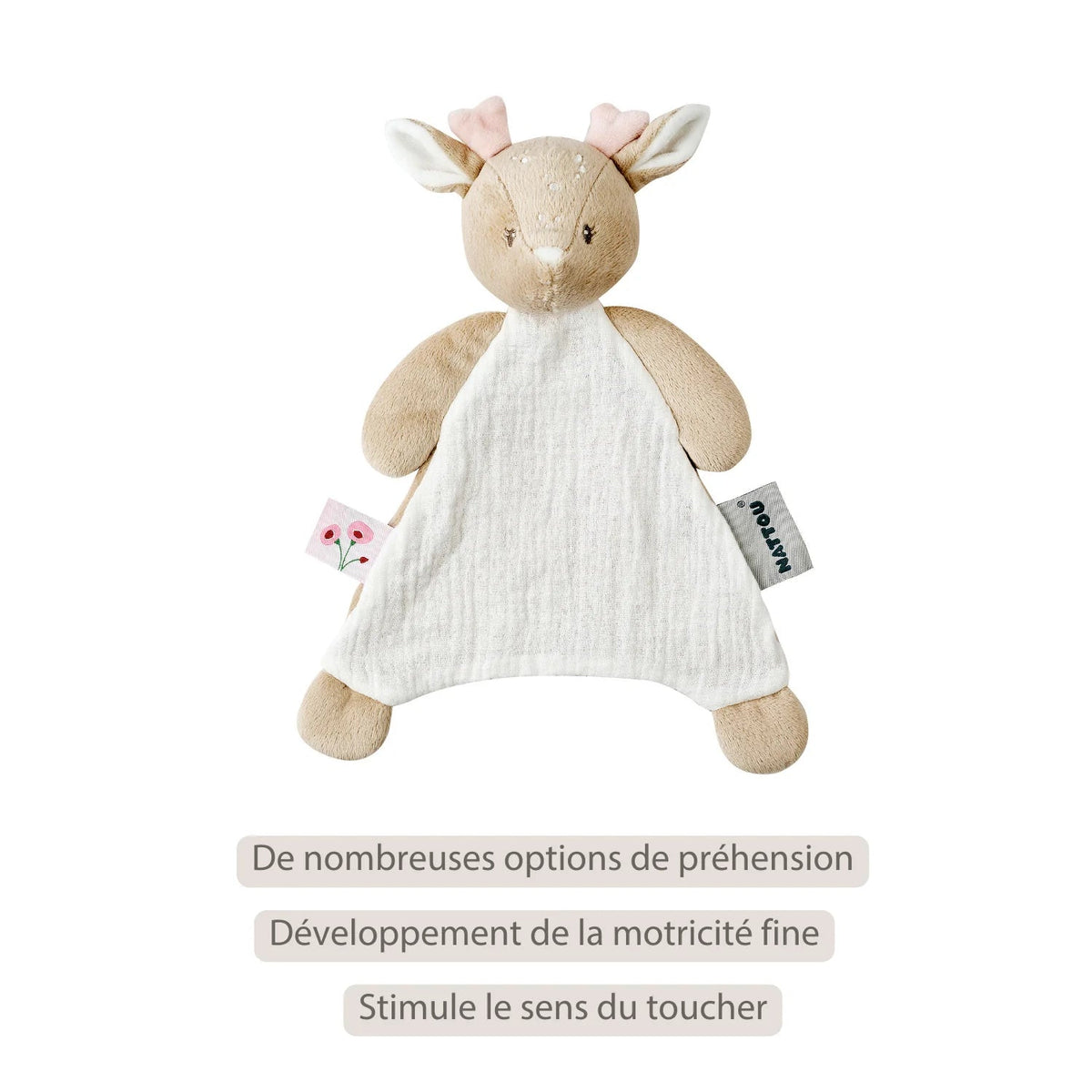 FANFAN Mini doudou biche NATTOU