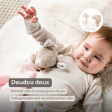 FANFAN Doudou câlin biche 27x27cm NATTOU