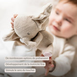 FANFAN Doudou câlin éléphant 27x27cm blanc cassé NATTOU