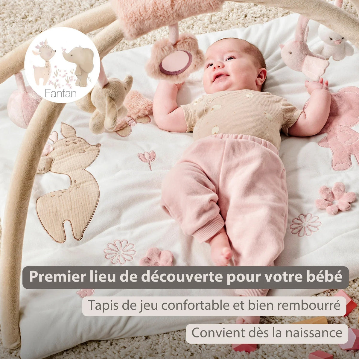 FANFAN Tapis d'éveil avec arches NATTOU