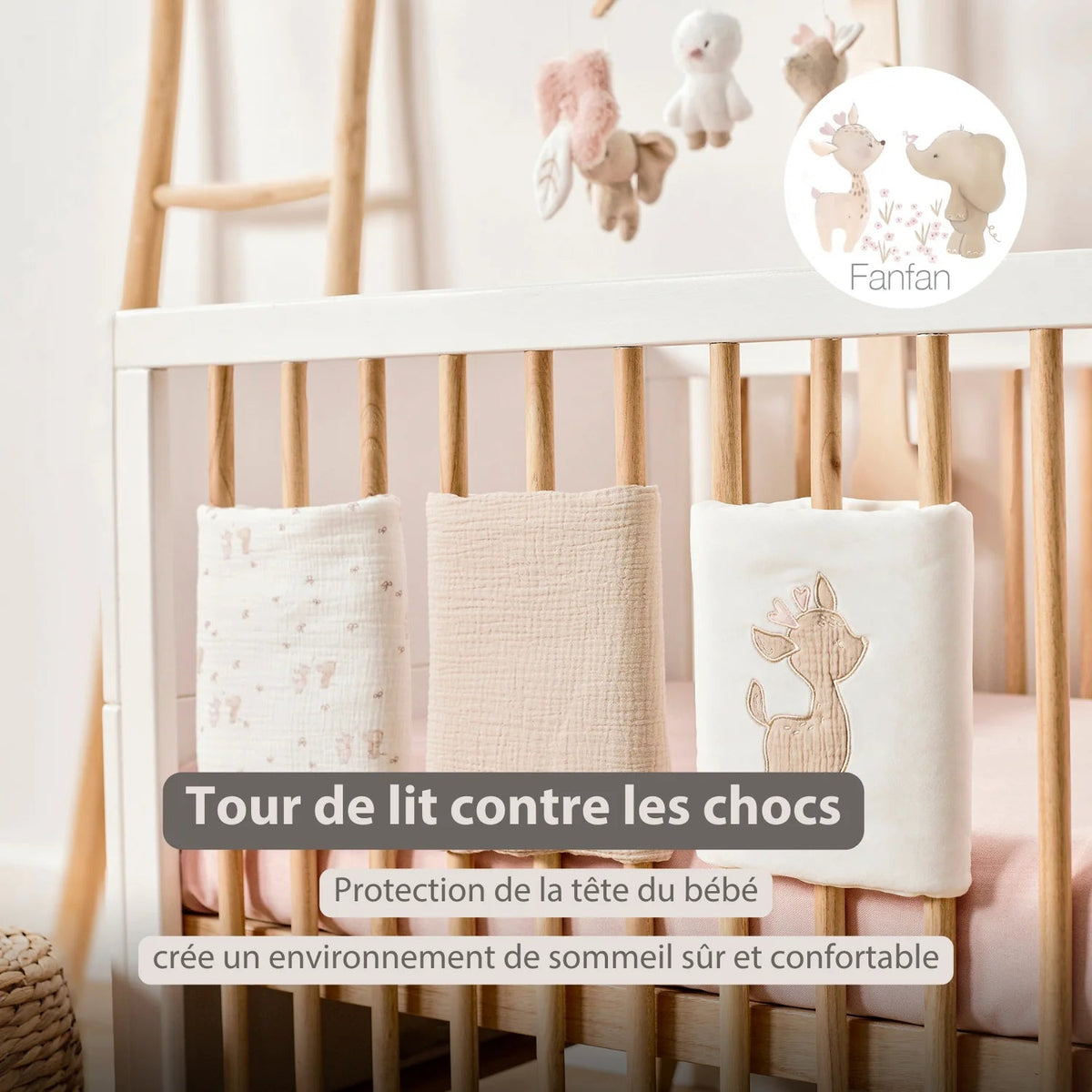 FANFAN Protège barreaux set de 6 pièces NATTOU
