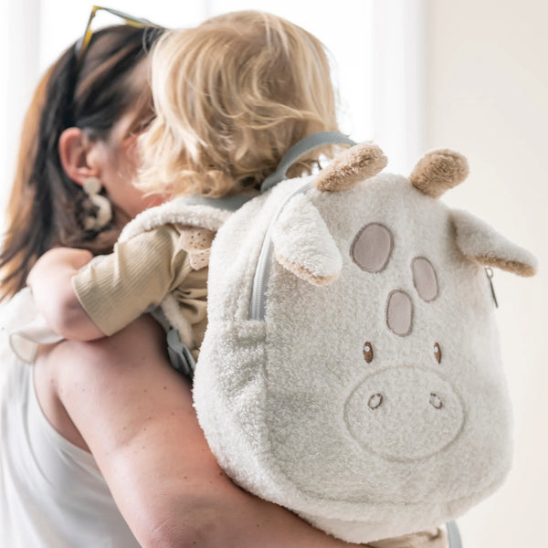 Sac à dos Girafe TEDDY - TEDDY - 33 cm - Teddy écru