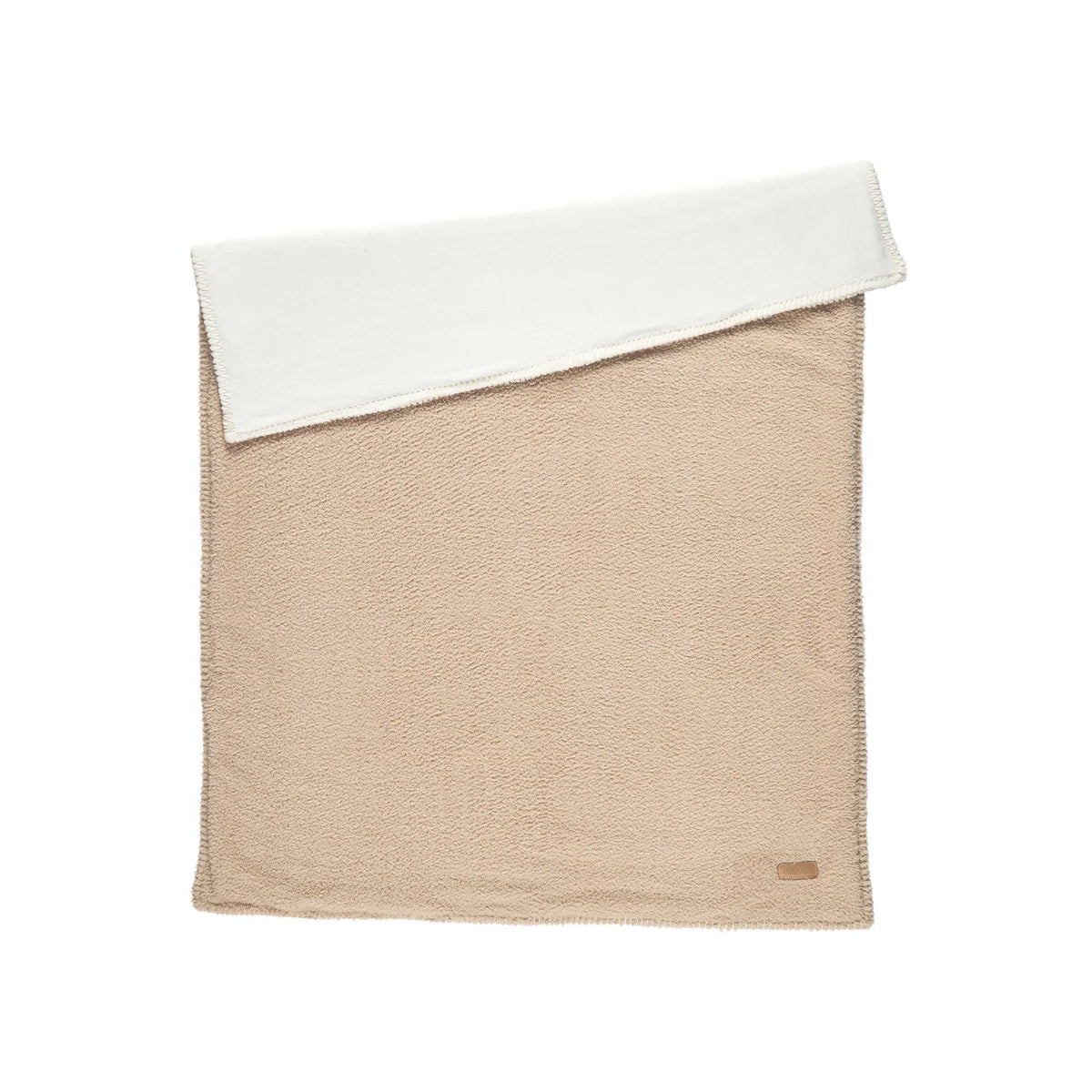 Couverture bébé Teddy Supersoft beige, double face teddy & velours. Ultra douce, chaude et moelleuse, parfaite pour les siestes, les câlins et les sorties. Lavable à 30°C.