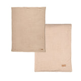 Couverture bébé Teddy Supersoft beige, double face teddy & velours. Ultra douce, chaude et moelleuse, parfaite pour les siestes, les câlins et les sorties. Lavable à 30°C.