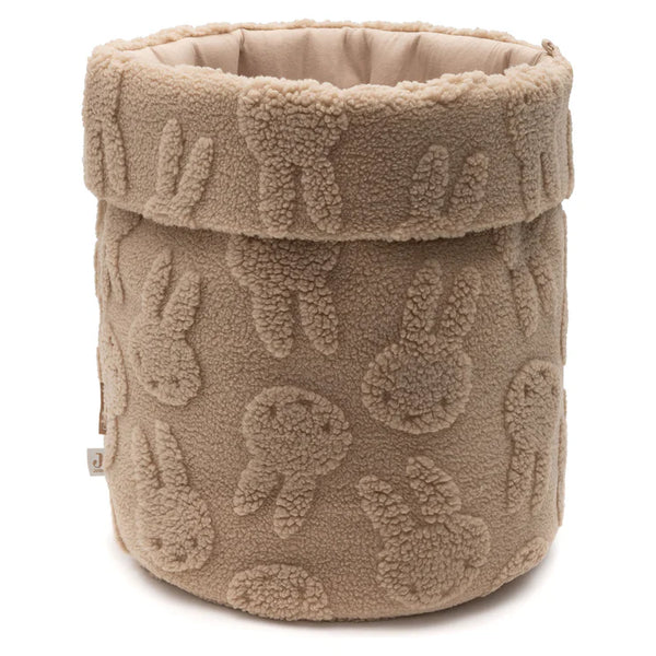 Panier de Rangement Miffy Jacquard Teddy - Biscuit