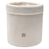Panier de rangement Cloudy Rib Oatmeal, élégant et pratique en tissu côtelé. Idéal pour organiser le coin à langer ou décorer la chambre de bébé.