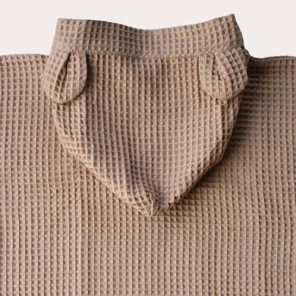 Poncho de bain taupe