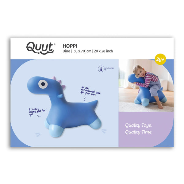 Hoppi rebondissant Dinosaure Bleu