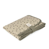 Tapis à langer bébé heart Poppy Moss vert – Motifs cœurs walking mum