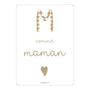 Carte "M comme Maman"