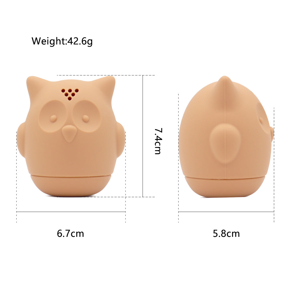 Lot de 4 jouets de bain en silicone – Licorne, Ours, Hibou et Requin