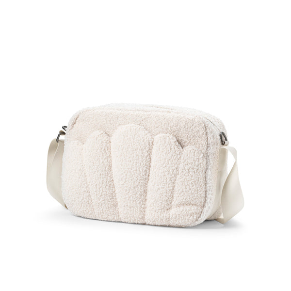 Besace à langer – White Bouclé 👜✨