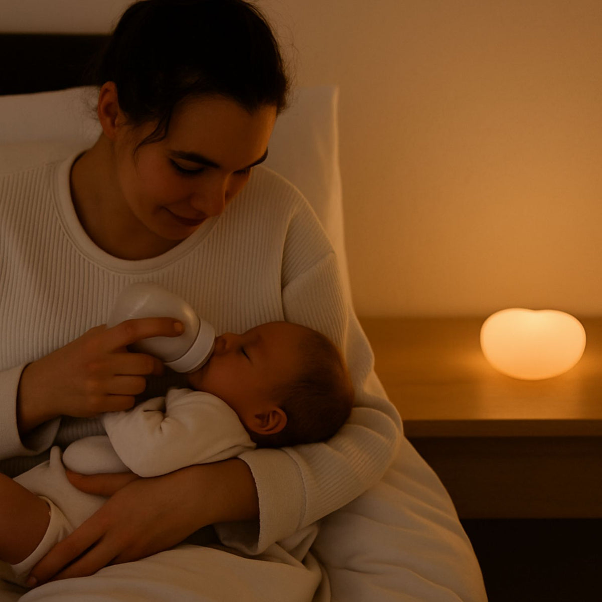 Veilleuse d’Allaitement en Silicone – Ruby Grise