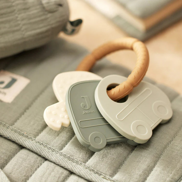 Anneau de Dentition Porte-clé En Silicone - On The Go JOLLEIN