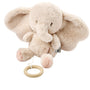 FANFAN Peluche musicale éléphant longs poils sable