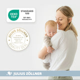 Tour de lit crocodile de Julius Zöllner, 180 cm de douceur certifiée OEKO-TEX®. Idéal pour protéger bébé et décorer la chambre avec tendresse.