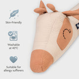 Tour de lit girafe de Julius Zöllner, 180 cm de douceur certifiée OEKO-TEX®. Idéal pour protéger bébé et décorer la chambre avec tendresse.
