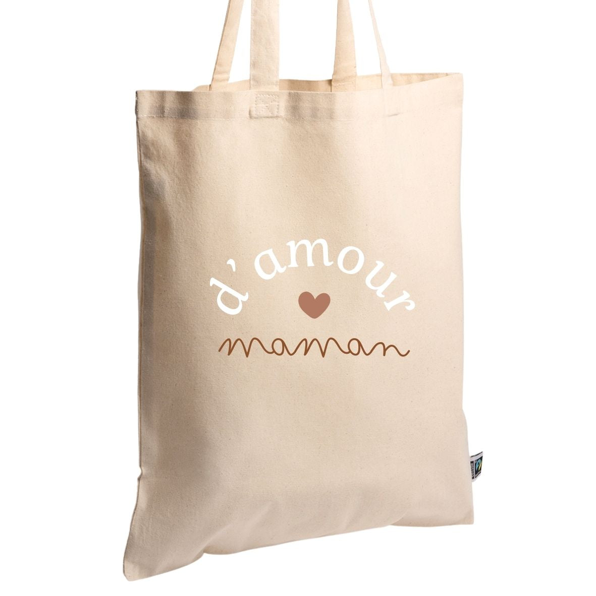 Tote bag Maman d'amour en coton biologique