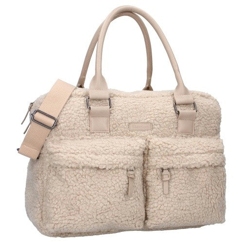 Sac à langer et matelas à langer Hello Little One sherpa beige – BB&Co x Kidzroom