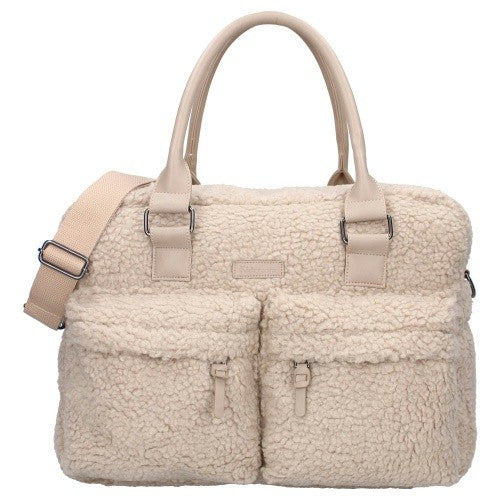 Sac à langer et matelas à langer Hello Little One sherpa beige – BB&Co x Kidzroom