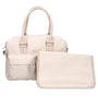 Sac à langer et matelas à langer velours côtelé sable