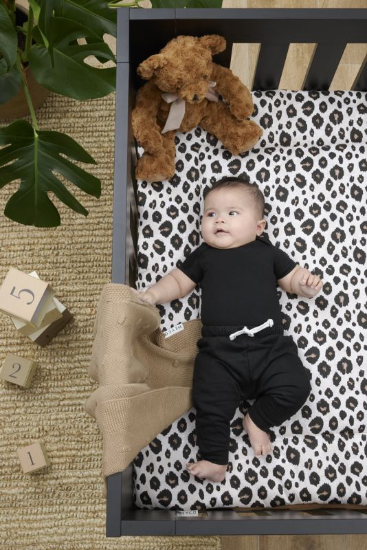 Tapis de parc Leopard sable - 80x100cm