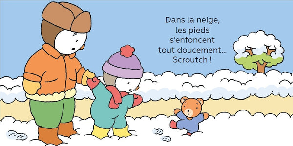 Bébé T’choupi découvre la neige ❄️👶