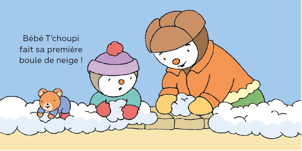 Bébé T’choupi découvre la neige ❄️👶