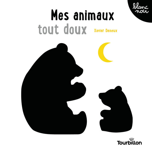Mes Animaux Tout Doux – Livre à toucher Noir et Blanc bébé - Livre