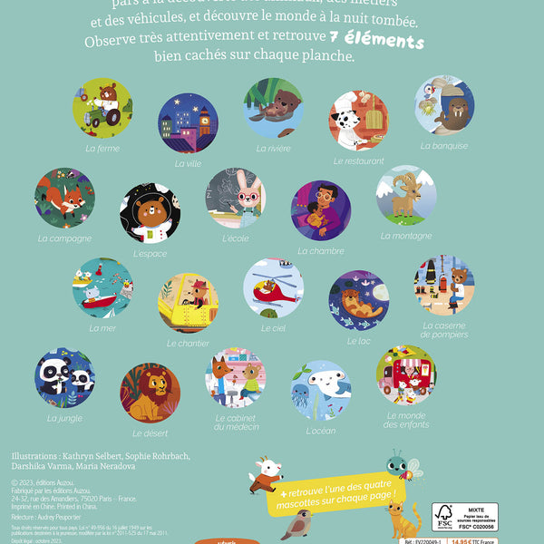 20 planches colorées pour éveiller la curiosité des petits 🎨 Un livre cherche et trouve idéal pour développer observation et concentration dès 3 ans !