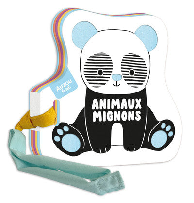 MON PREMIER LIVRE POUSSETTE EN NOIR ET BLANC - ANIMAUX MIGNONS – Livre AUZOU