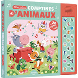 Mes jolies comptines d’animaux – 20 puces sonores – Livre AUZOU