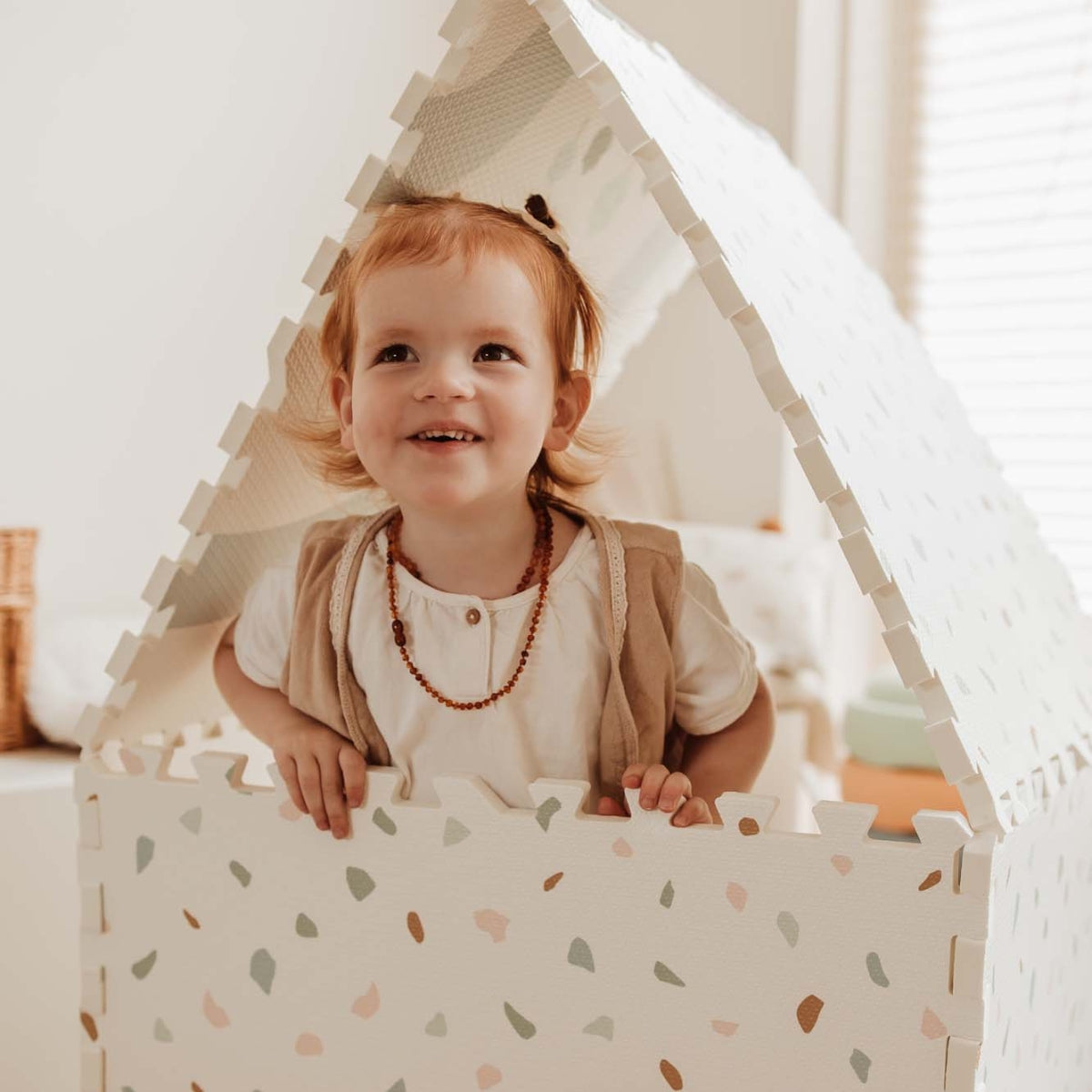 Tapis de jeu dalles EEVAA réversible 2 en 1 Village (120 x 180 cm)