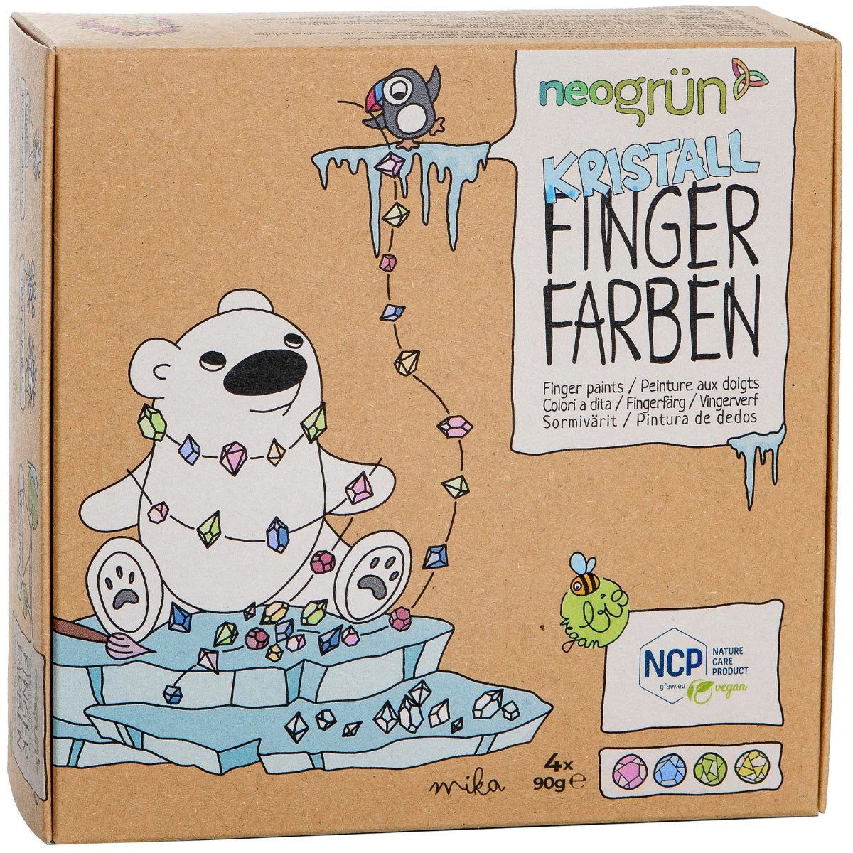 Coffret Mika peinture aux doigts naturelle et vegan