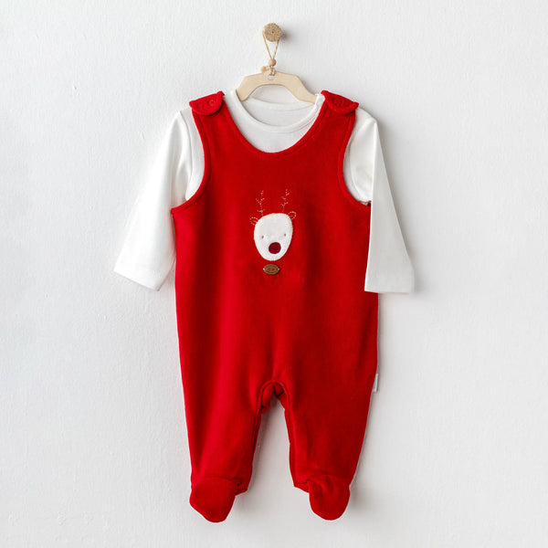 Pyjama Bébé Velvet Happy New Year – Tenue Noël