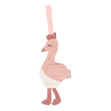 Doudou attache-tétine flamant rose en coton bio : l’allié idéal pour le confort et le quotidien de bébé.