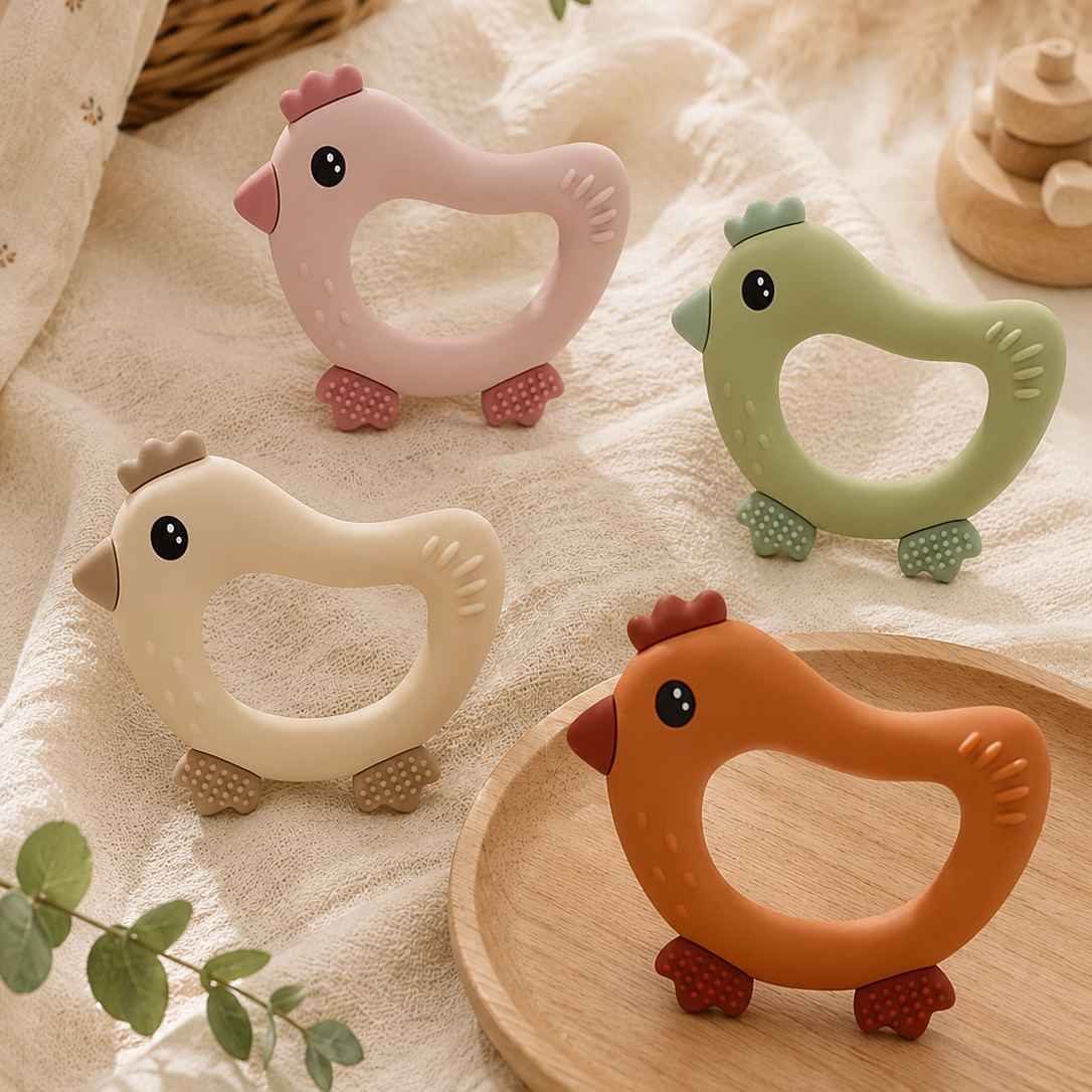 Anneau de dentition Poule en silicone - gmlb GMLB