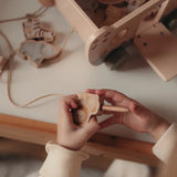 Arche de Noé en bois avec animaux – Jouet d’éveil 18 mois MRS ERTHA