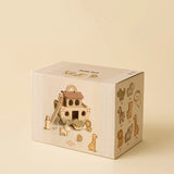 Arche de Noé en bois avec animaux – Jouet d’éveil 18 mois MRS ERTHA