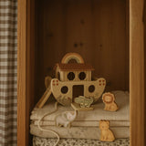 Arche de Noé en bois avec animaux – Jouet d’éveil 18 mois MRS ERTHA