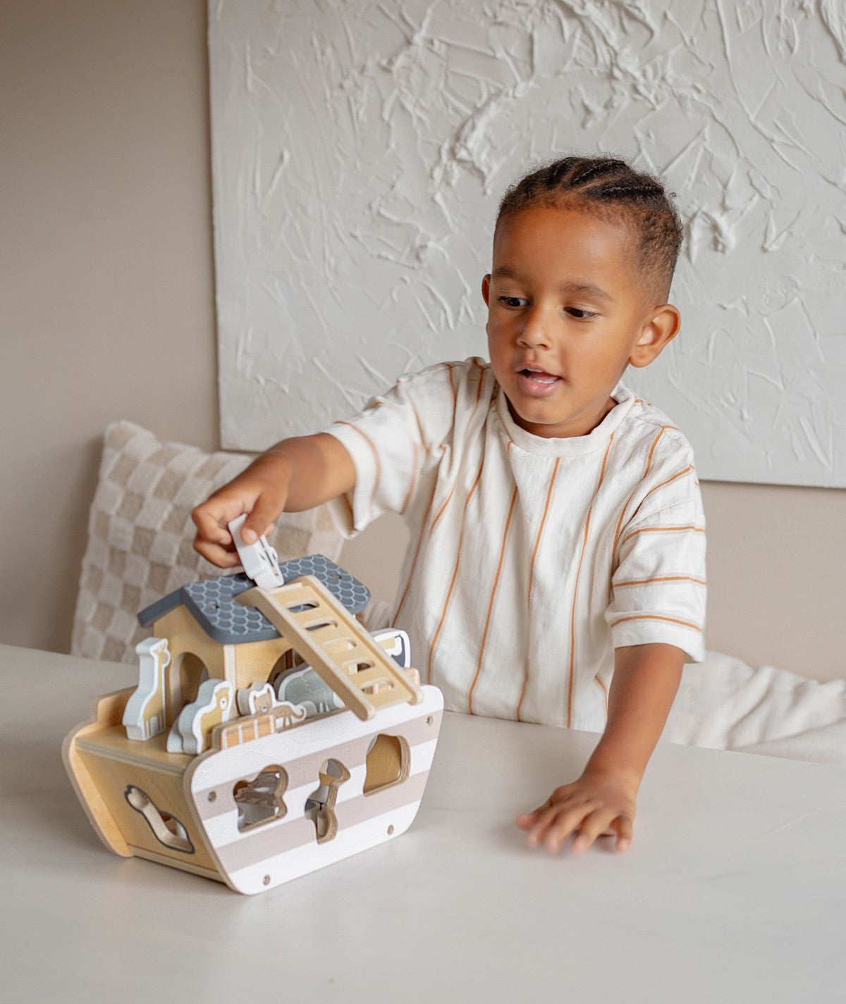 Arche de Noé en bois enfant TRYCO – jouet éducatif dès 18 mois