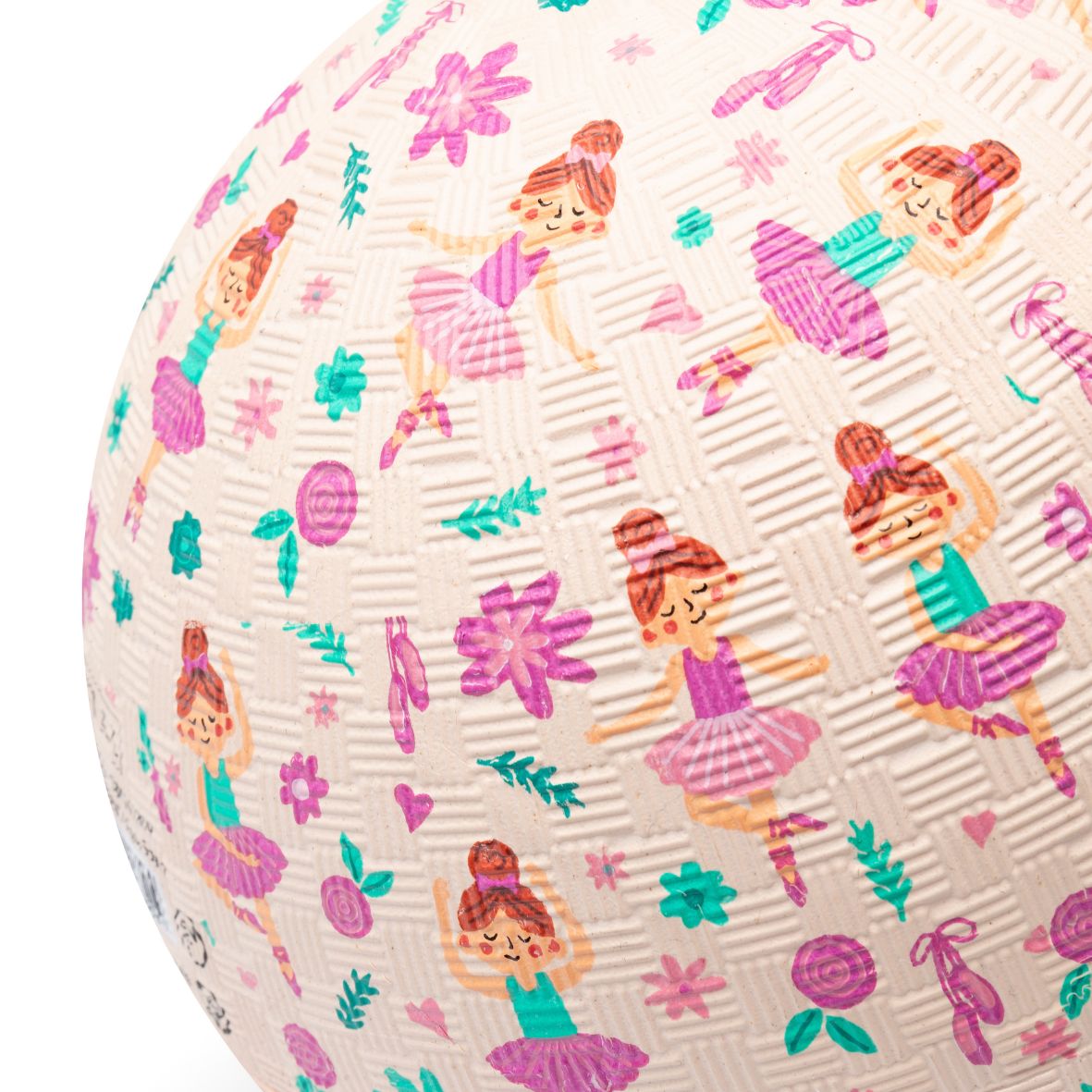 Balle bébé ballerine en caoutchouc naturel – 13 cm ou 18 cm