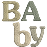 Bodie bébé brodé Olive MARINE HEART BRODERIE