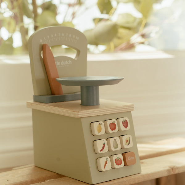 Balance en bois FSC – Jeu d’imitation cuisine ERZI
