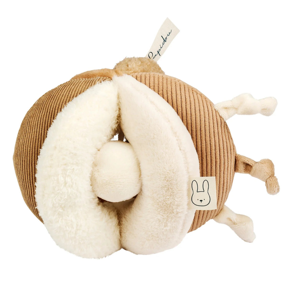 Balle d’activités Lapidou – 17 cm – Sable – Nattou NATTOU