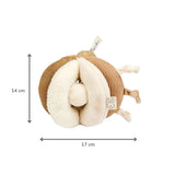 Balle d’activités Lapidou – 17 cm – Sable – Nattou NATTOU