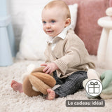 Balle d’activités Lapidou – 17 cm – Sable – Nattou NATTOU