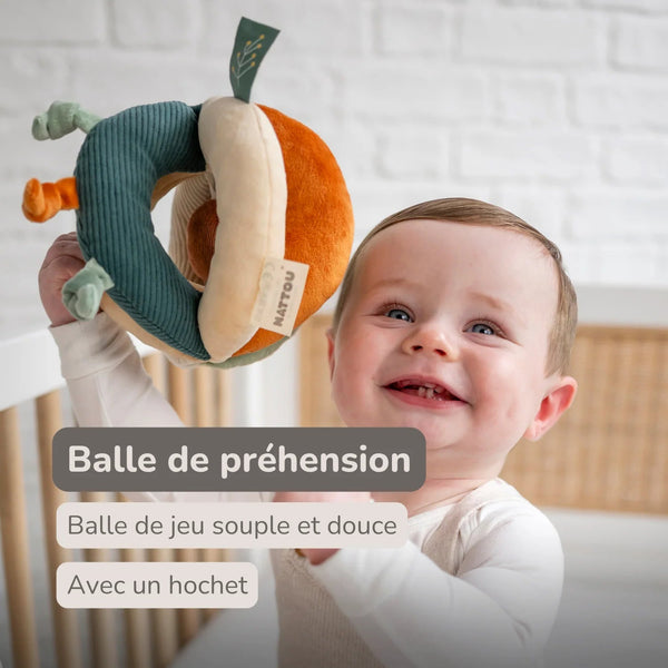 Balle d'activités Léon le Lion 15 cm – Nattou 🦁 NATTOU