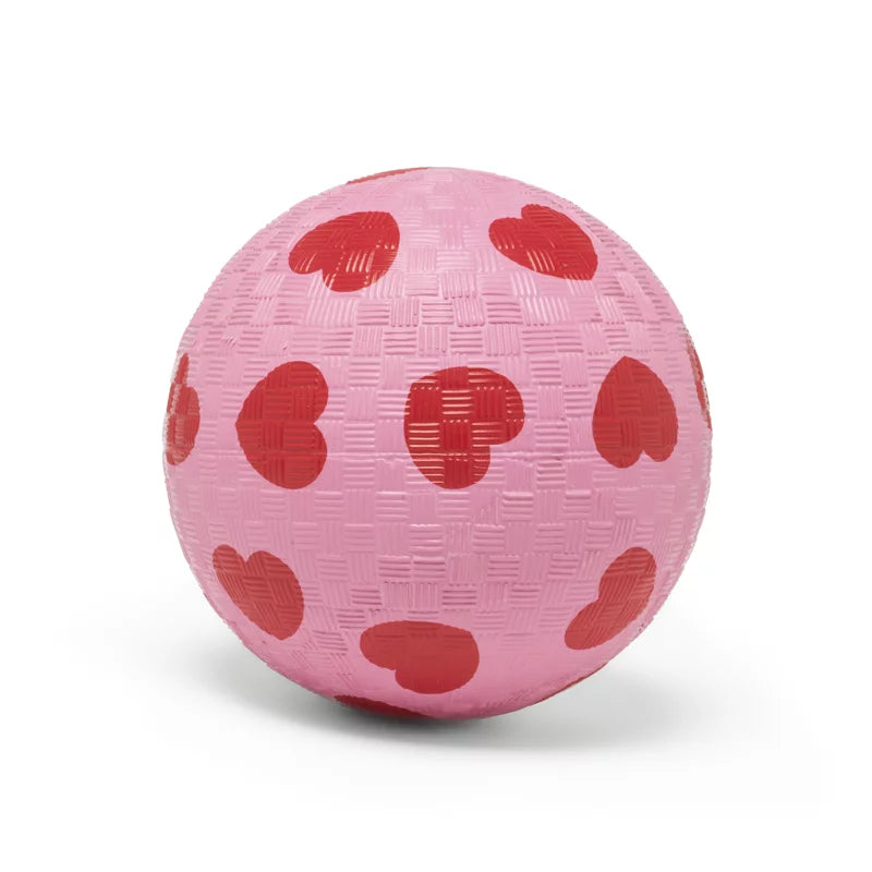 Ballon bébé cœurs rose 12 cm – balle enfant ludique