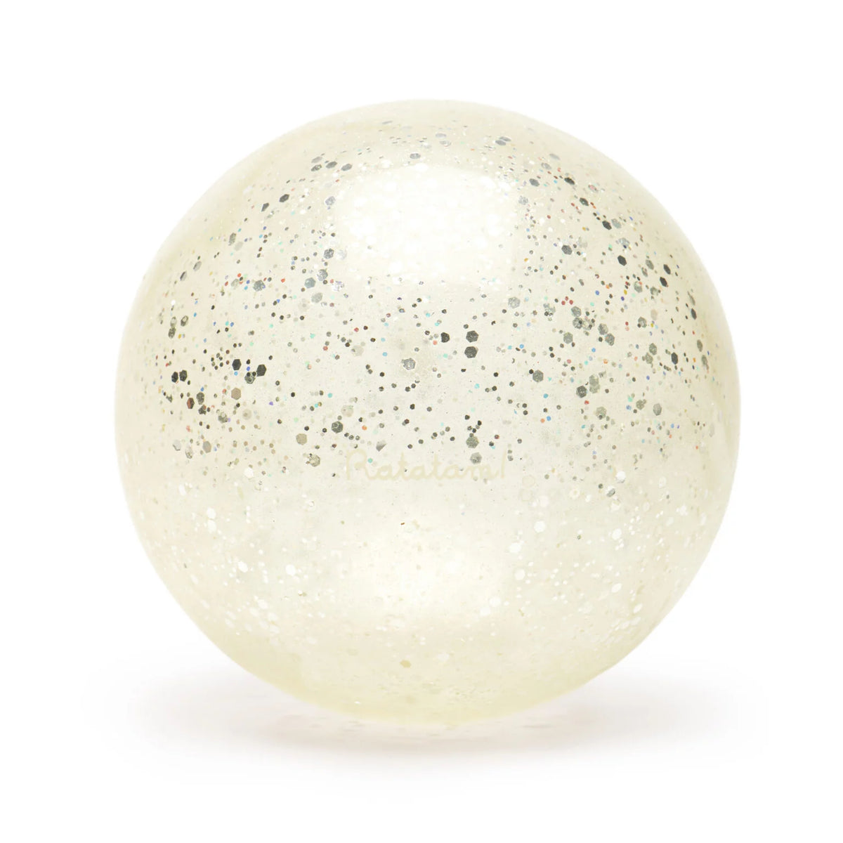 Ballon bébé paillettes bulles 10 cm argent – balle sensorielle enfant